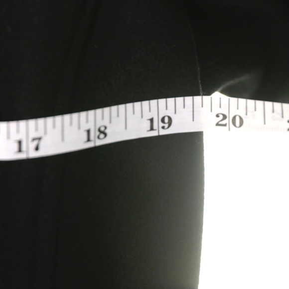 Michael Kors Black Wool Blend Zip Belted Gold Accents Coat Jacket Womens 2XL - Picture 10 of 12